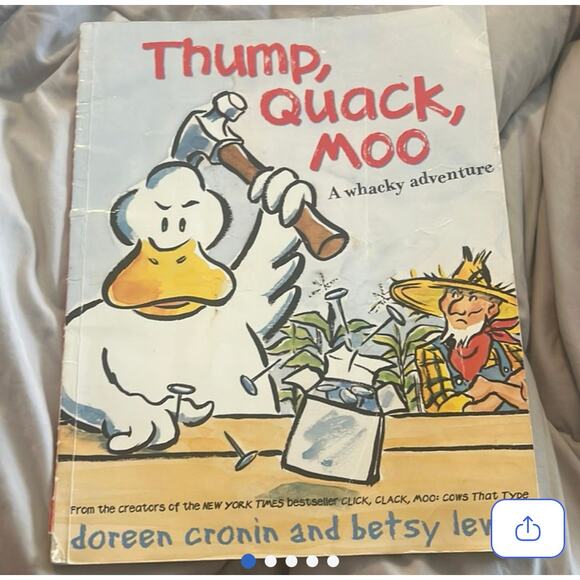 3/$14 / 5/$18 📚| Thump, Quack, Moo: A Whacky Adventure, Children’s Pbk Book - Picture 1 of 7